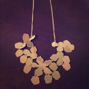 Gold statement necklace